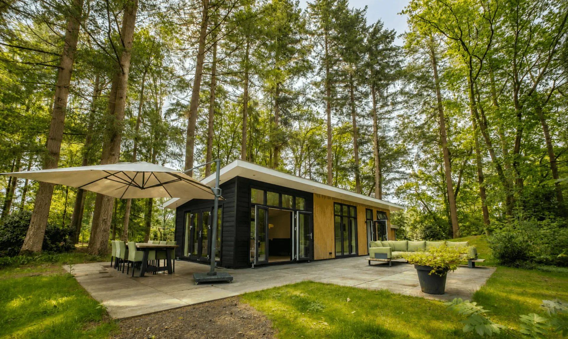 Huisje Veluwe met hond Boshuis Deluxe 3 1