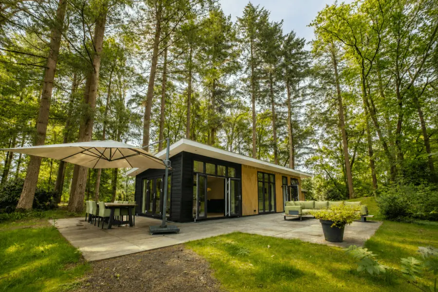 Huisje Veluwe met hond Boshuis Deluxe 3 1