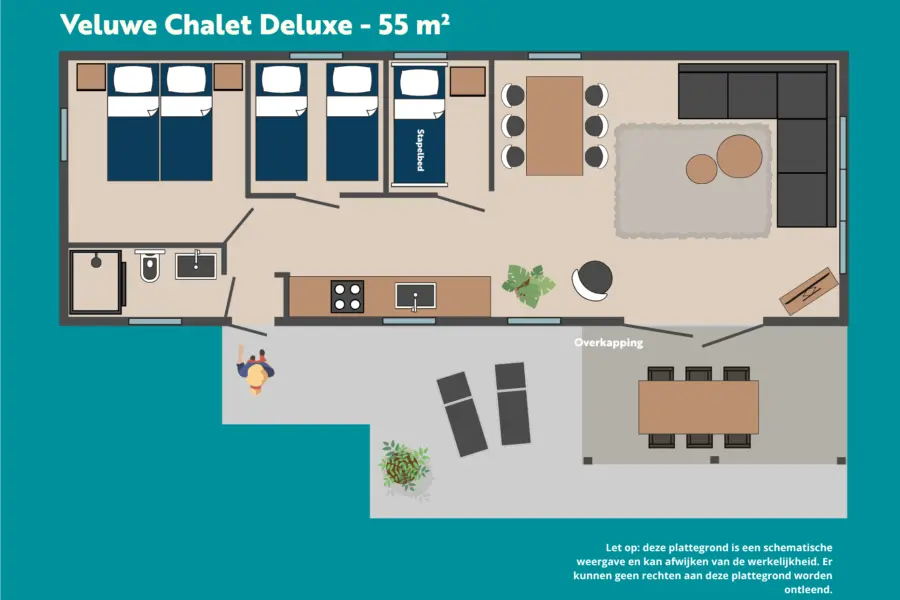Veluwe Chalet Deluxe 55m2
